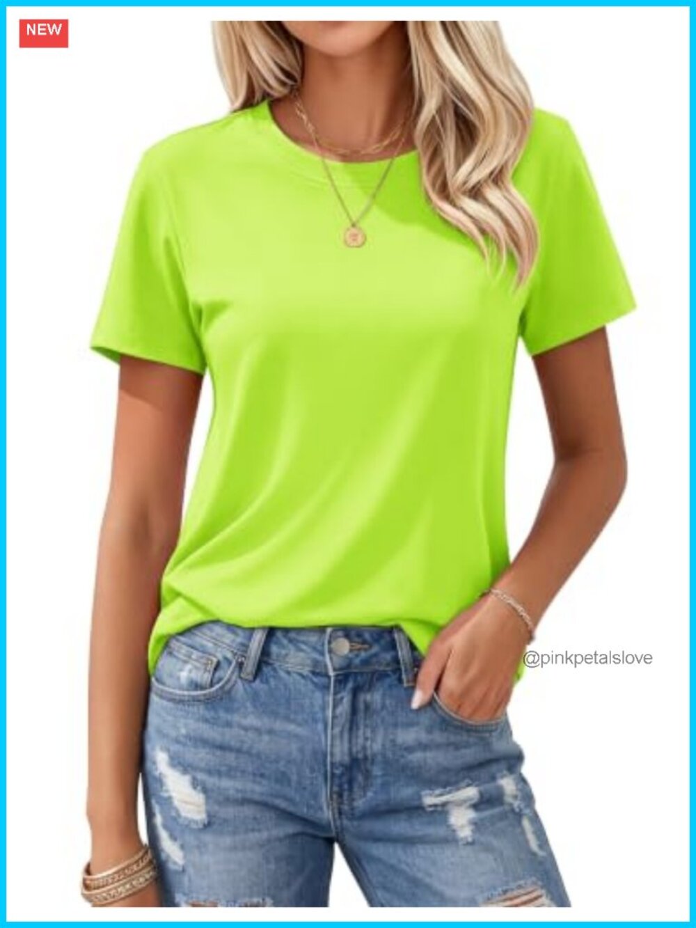 Women's Cotton Short Sleeve Crew Neck T-Shirt Breathable Casual Top